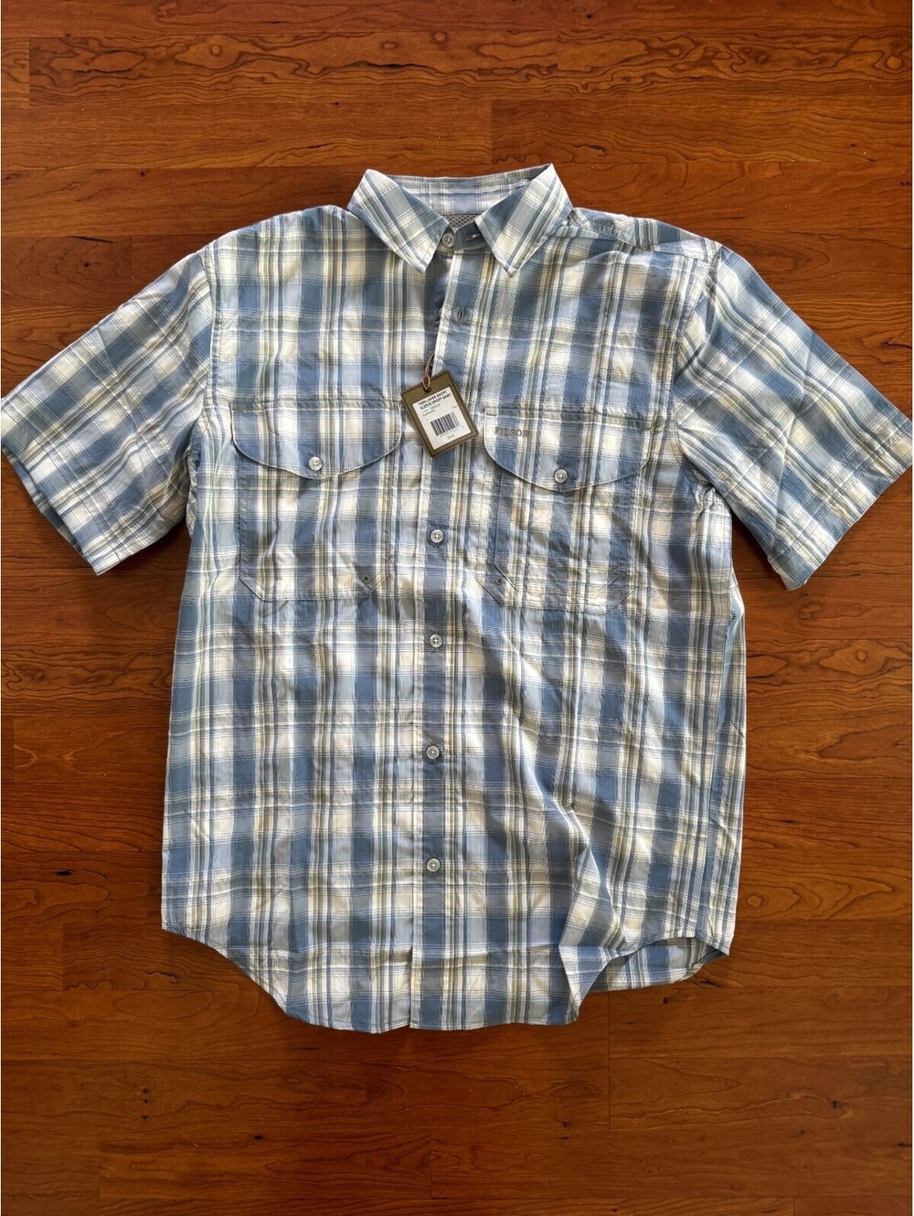 Filson Twin Lakes Men’s Small Short Sleeve Plaid Shirt NWT
